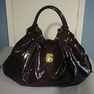 Louis Vuitton Surya XL Purple Patent Leather hobo